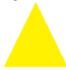 مثلث و رنگ زرد